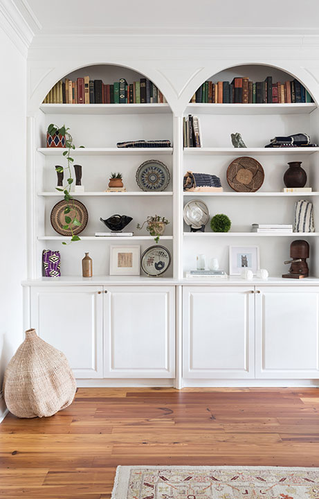 Arched Shelving, Crème de la Crème - Home Design - Valerie Legras Atelier