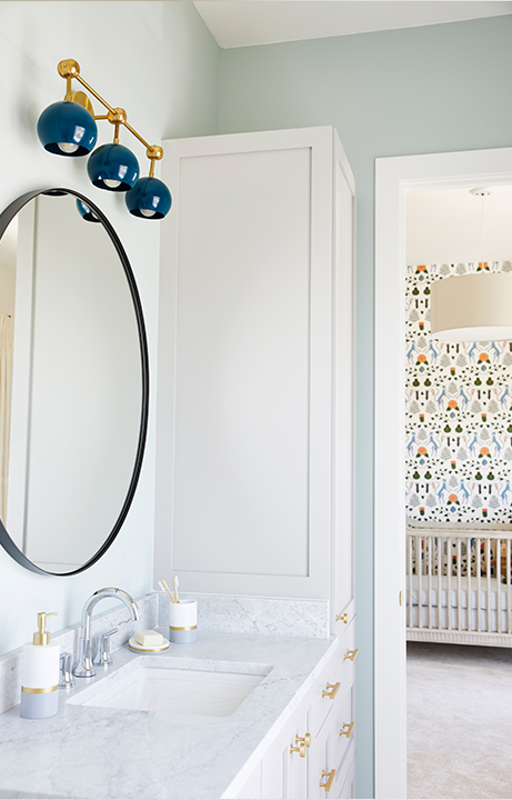 Children's Menagerie Bedroom and Bathroom, Home Design for Kids - Valerie Legras Atelier